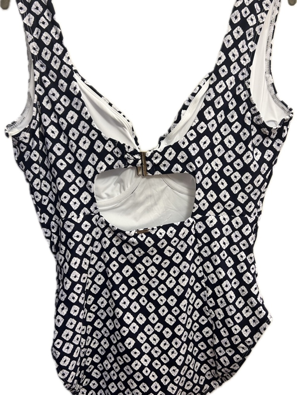 Anne Cole NWT Shibori Geo Underwire Panel One-Piece Swimsuit - Picture 6 of 7